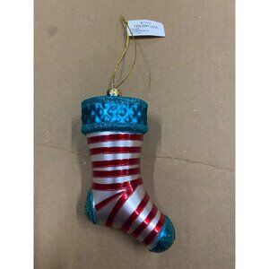 Holiday Lane Christmas Cheer Stocking Ornament New With Tag